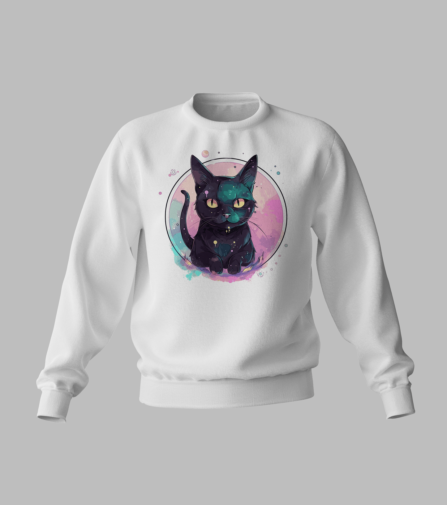 Pastal Orb Cat Sweater