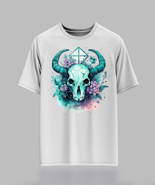 Pastal Animal Skull T-Shirt