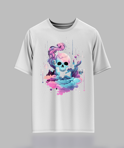 Pastal Cloudy Skull T-Shirt