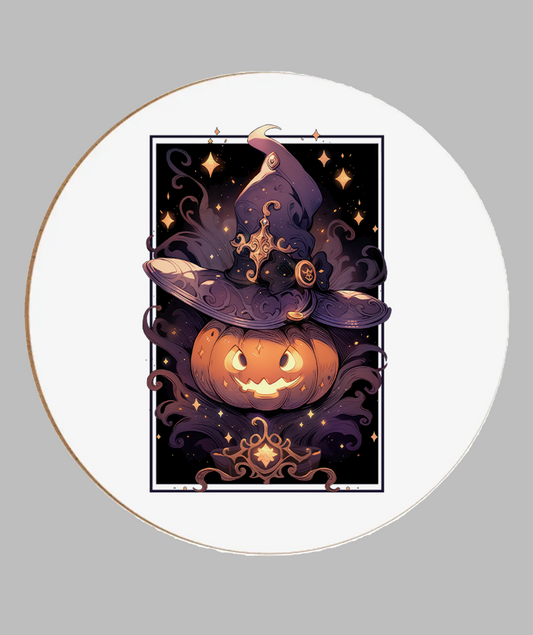 Witch Hat Pumpkin Coaster